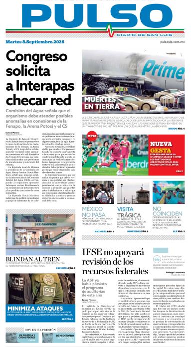 Edicion Impresa Portada de Hoy