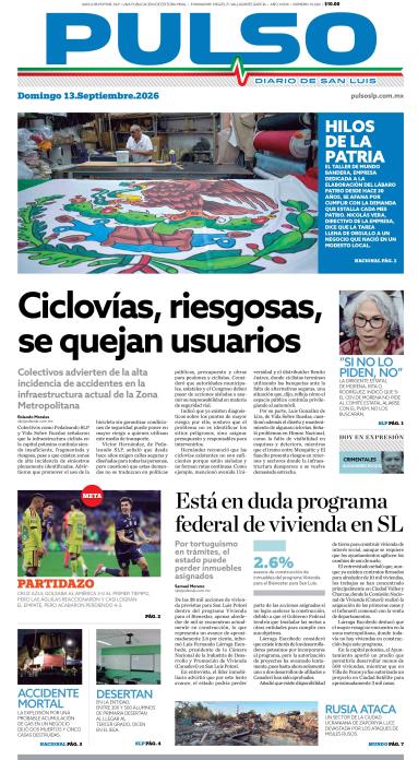 Edicion Impresa Portada de Hoy
