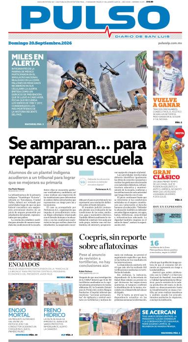 Edicion Impresa Portada de Hoy