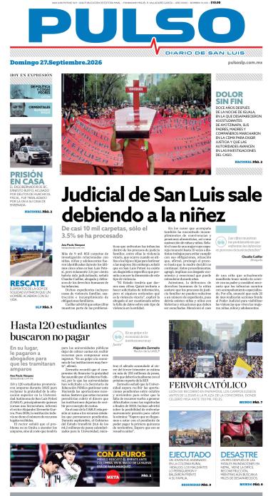 Edicion Impresa Portada de Hoy