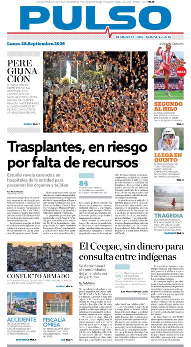 Edicion Impresa Portada de Hoy