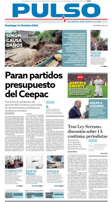 Edicion Impresa Portada de Hoy