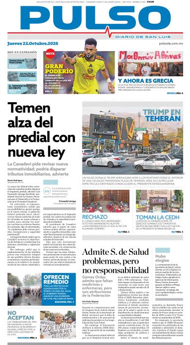 Edicion Impresa Portada de Hoy