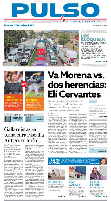 Edicion Impresa Portada de Hoy