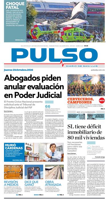 Edicion Impresa Portada de Hoy