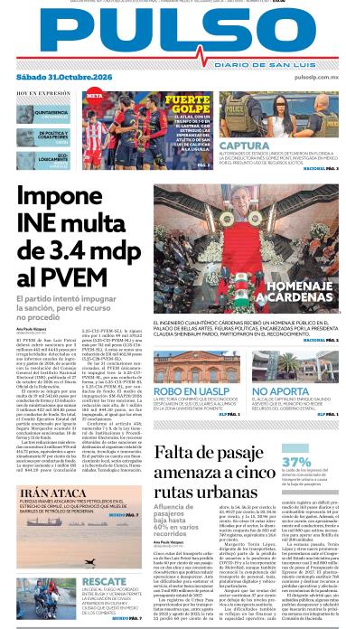 Edicion Impresa Portada de Hoy