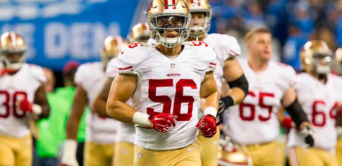 Linebacker Shayne Skov estará en SLP