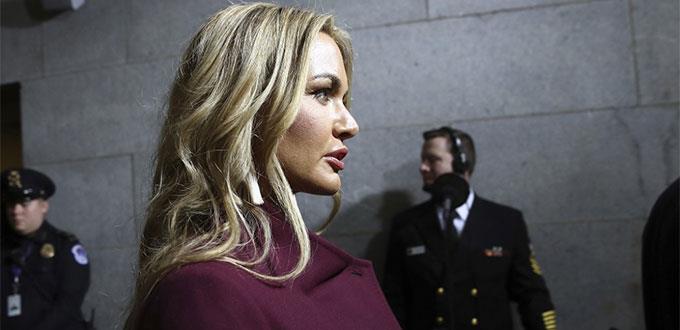 Trasladan a un hospital a la esposa de un hijo de Trump tras abrir sobre sospechoso