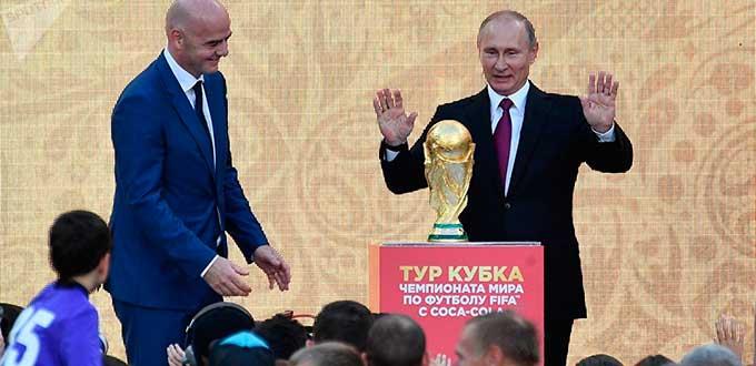 Rusia critica al Reino Unido por comparar Copa del Mundo de fútbol con Hitler
