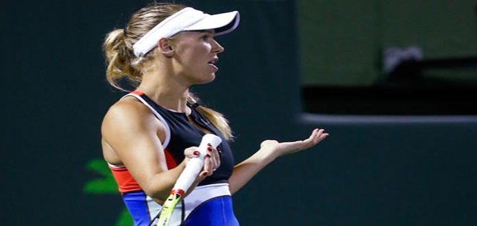 Wozniacki denuncia supuestas amenazas del público en Miami durante su partido ante Puig