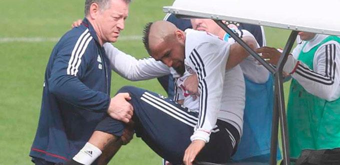 Vidal se operará la rodilla, y está en duda para Real Madrid