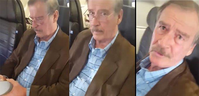 Fox dice que mujer que lo encaró fue enviada por AMLO y arremete contra el tabasqueño