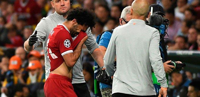 Salah recibe tratamiento en España tras su lesión, según Federación Egipcia