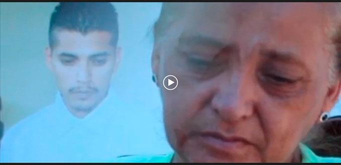 El PRD difunde un video de familiares de joven asesinado