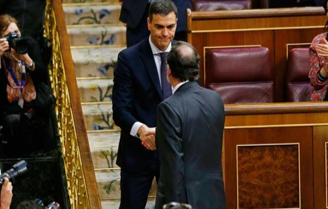 Pedro Sánchez, nuevo presidente del gobierno español tras destitución de Rajoy