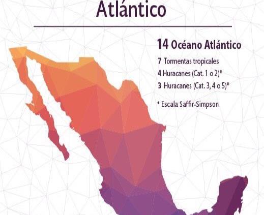 Inicia temporada de huracanes en el océano Atlántico