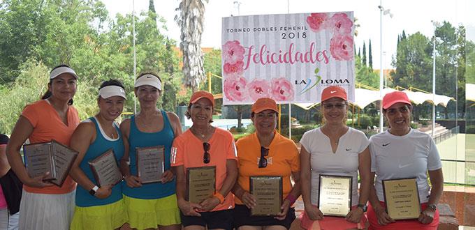Culmina Torneo de dobles de Tenis de La Loma