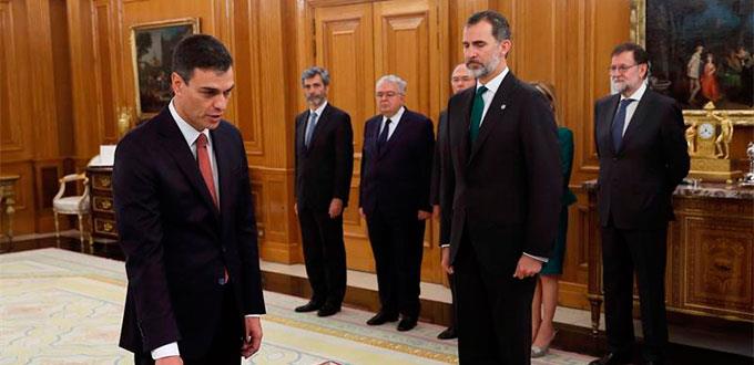 Pedro Sánchez promete cargo ante Felipe VI