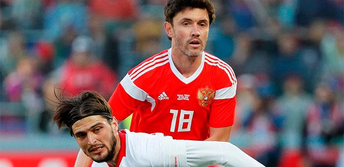Rusia concluye su preparación para el Mundial con empate