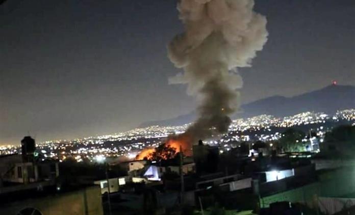 Reportan cuatro heridos por explosión en Tultepec