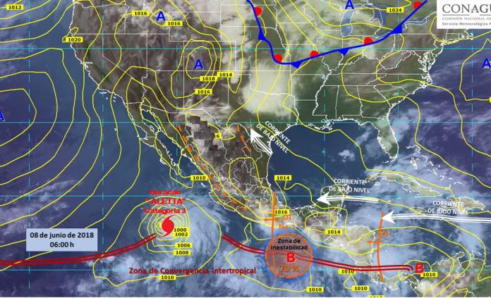 Altas temperaturas y lluvias predominarán en la mayor parte del país