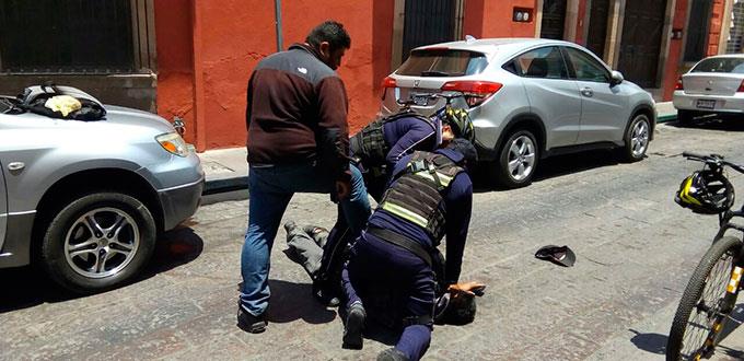 Borracho protagoniza reyerta en la zona centro