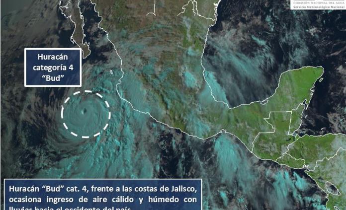 Huracán Bud perderá fuerza en las próximas horas