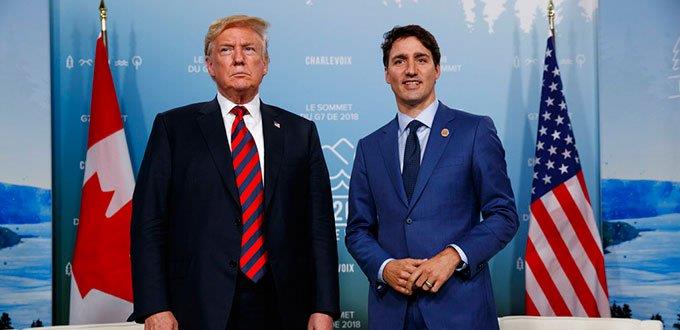 Trump continúa ataques a Trudeau; sus críticas le costarán dinero a Canadá, afirma