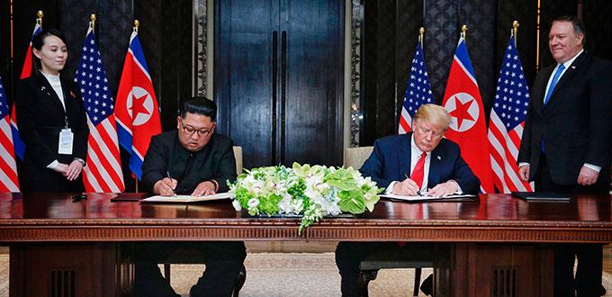 Trump y Kim dejaron atrás el difícil pasado