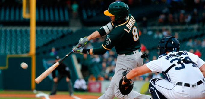 Jonrón de Lowrie en la novena da triunfo a Atléticos sobre Detroit, 5-4