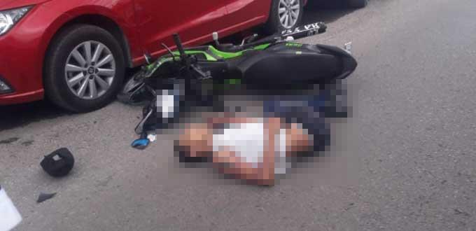 Camión urbano arrolla y mata a motociclista
