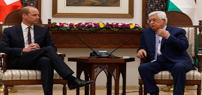 El príncipe Guillermo dice a los palestinos que no han sido olvidados