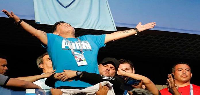 Maradona niega que sufriera problemas cardiacos durante partido de Argentina