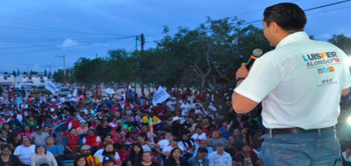 Candidato Luis Fernando Alonso realiza cierre de campaña
