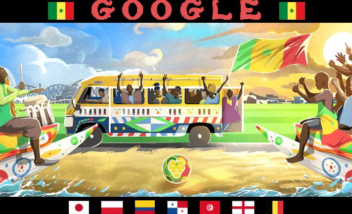 Google celebra última jornada de fase de grupos del Mundial con doodle