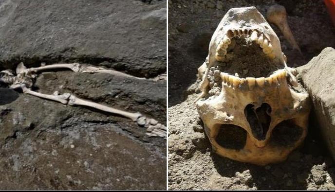 Encuentran cráneo del fugitivo muerto en erupción que destruyó Pompeya
