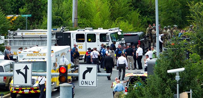 Refuerzan seguridad en medios de comunicación de Nueva York tras tiroteo en Maryland