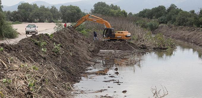 Río Santiago es desazolvado por ejidatarios de Soledad