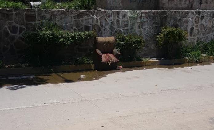 Por fin limpian el bulevar Río Españita; había hasta sillones viejos