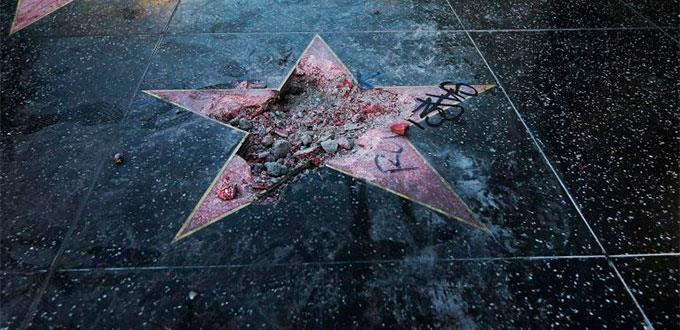 Piden retirar estrella de Trump