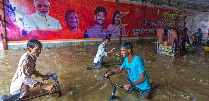 Suman 173 muertos a más de una semana de fuertes inundaciones en India