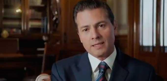 Peña Nieto presume reformas educativa y energética en mensaje por su 6º Informe