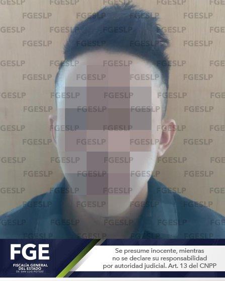 Detienen en SLP a hombre buscado en Guanajuato por quemar una motopatrulla