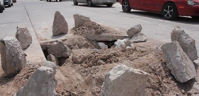 Denuncian otro “hoyote” dejado por Interapas