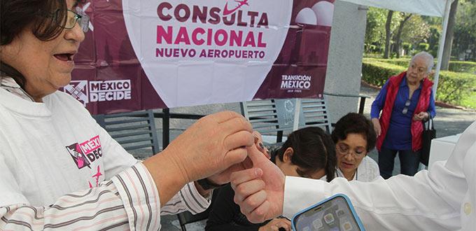 Poca afluencia en inicio de consulta ciudadana por nuevo aeropuerto en la CDMX