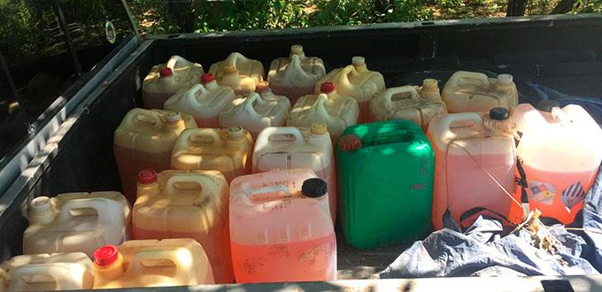 Incautan 400 litros de gasolina en Ébano