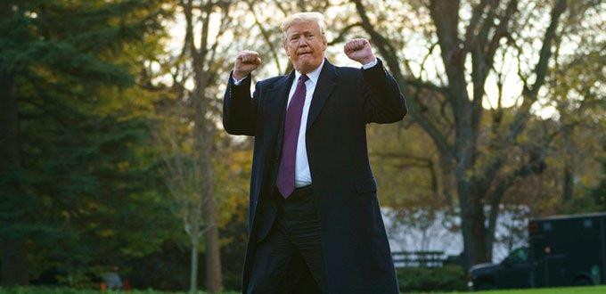 Trump se felicita a sí mismo por la caída de los precios del petróleo