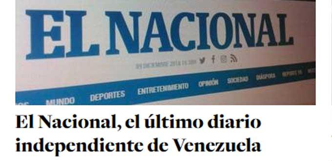 Diario venezolano El Nacional sale de circulación después de 75 años
