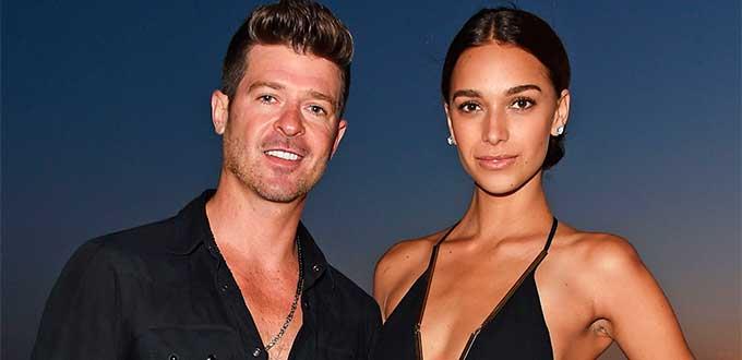 Robin Thicke pide matrimonio a su novia