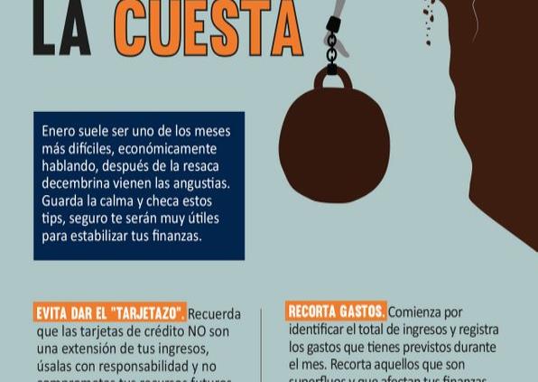 Tips de Condusef para que “la cuesta de enero no cueste”